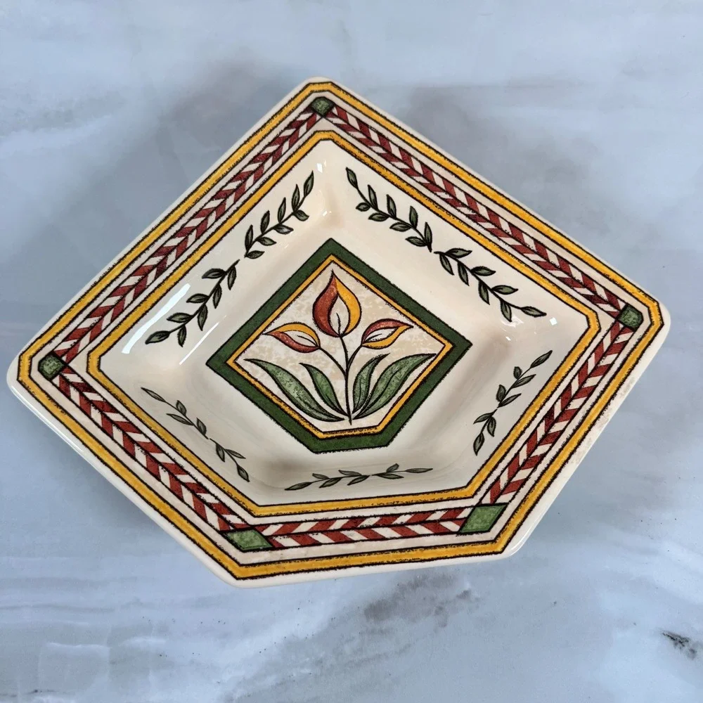 Williams-Sonoma Italian Tile Angled Bowl Replacement Made‎ in Italy